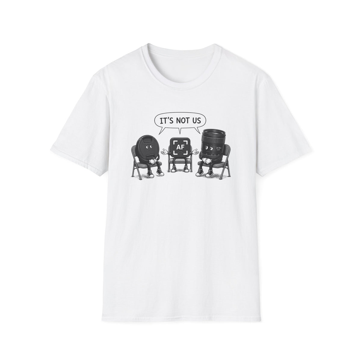 IT'S NOT US - Lens, Lens Cap, Auto Focus T-Shirt