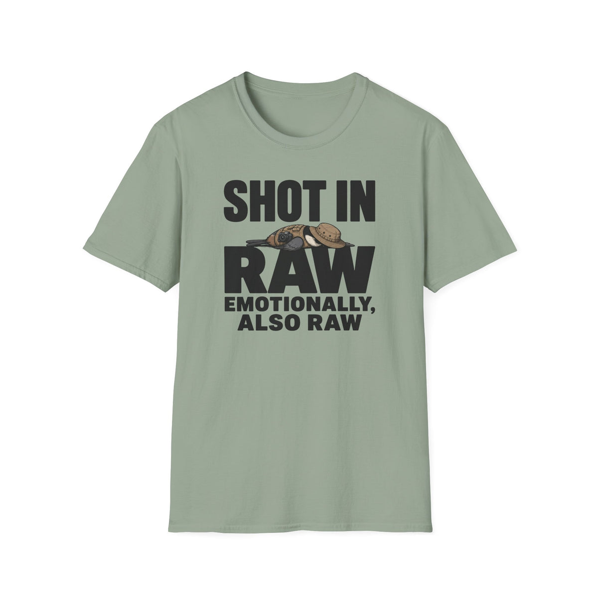 Shot In Raw, Emotionally Also Raw T-Shirt