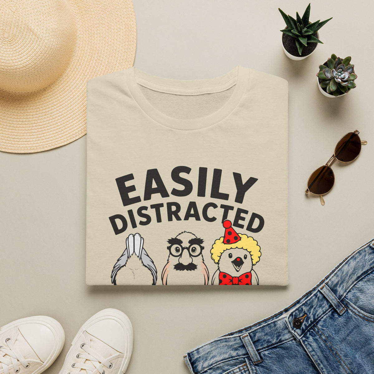 Easily Distracted By Birds T-Shirt