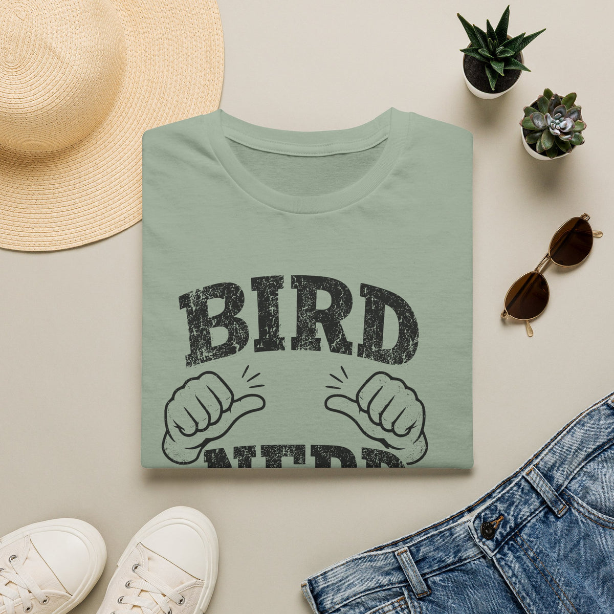 Bird Nerd Thumbs T-Shirt