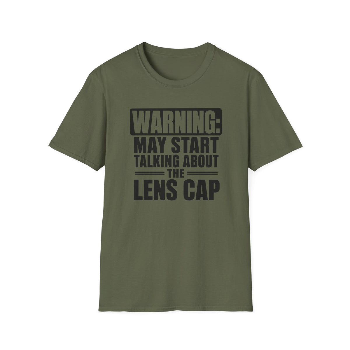 Warning May Start Talking About the Lens Cap T-Shirt