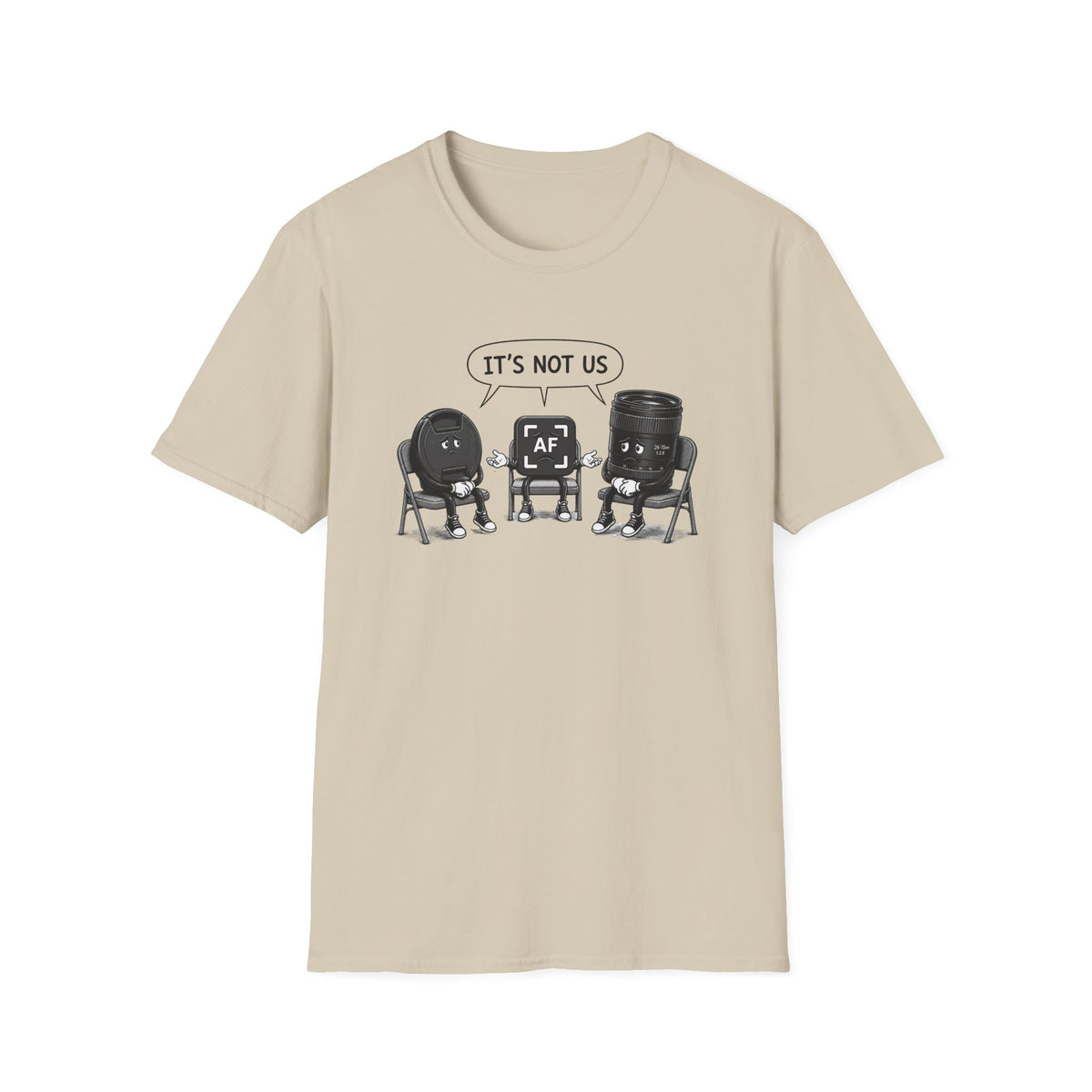 IT'S NOT US - Lens, Lens Cap, Auto Focus T-Shirt