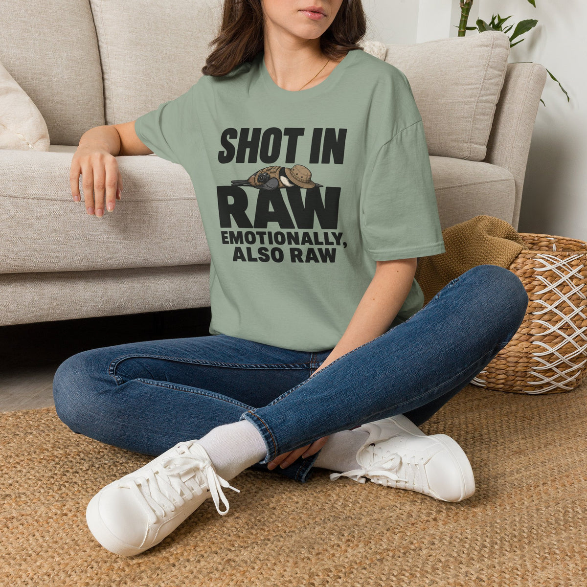 Shot In Raw, Emotionally Also Raw T-Shirt