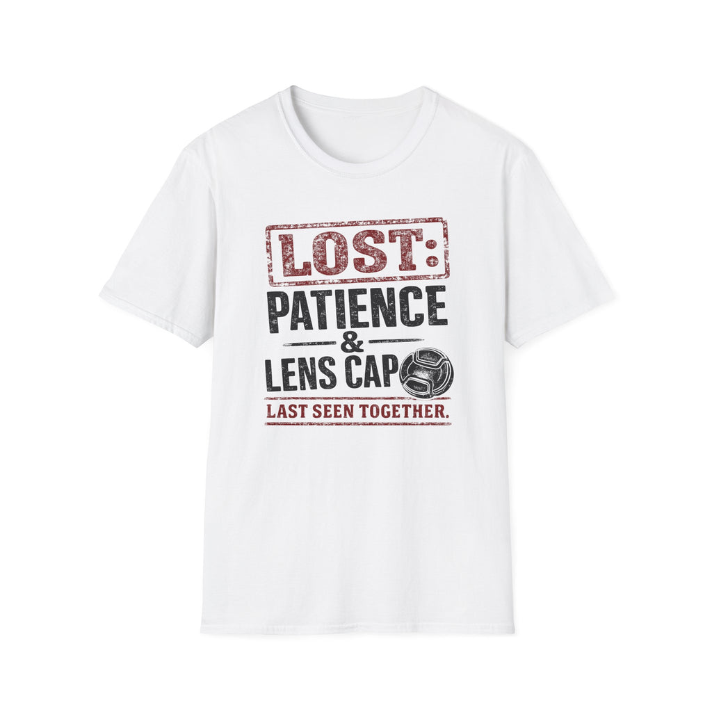 LOST: Patience and Lens Cap Last Seen Together T-Shirt