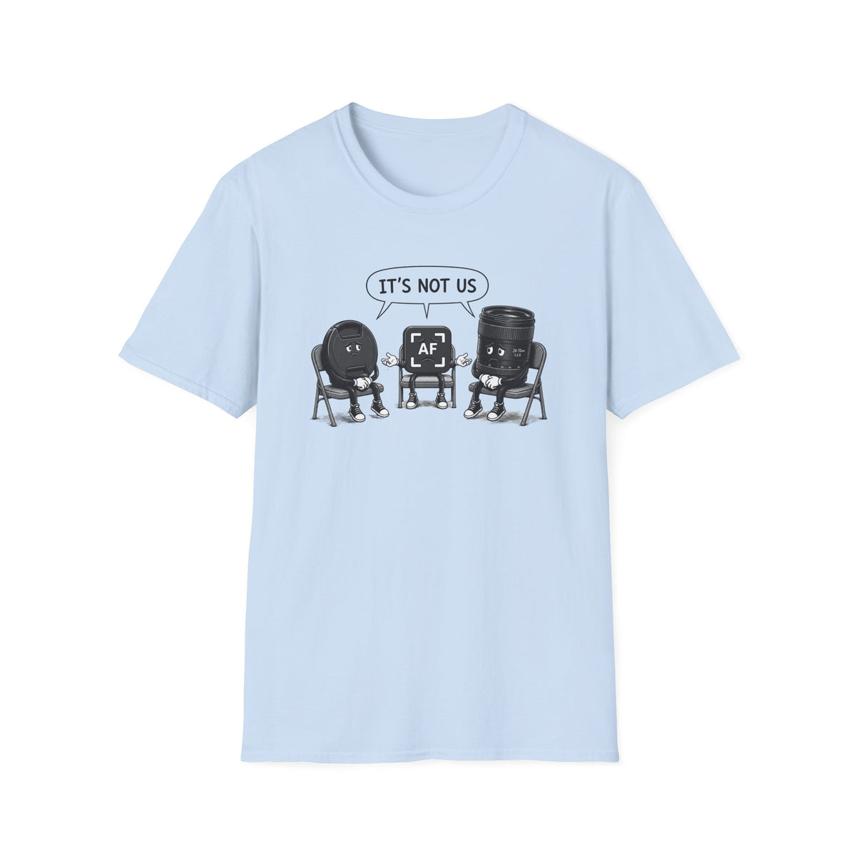 IT'S NOT US - Lens, Lens Cap, Auto Focus T-Shirt