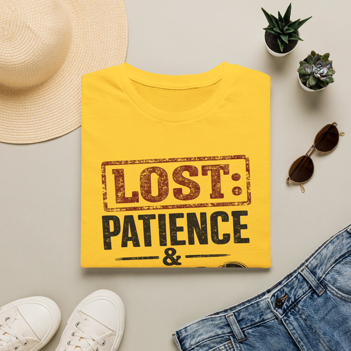 LOST: Patience and Lens Cap Last Seen Together T-Shirt