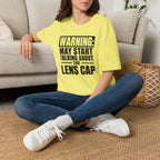 Warning May Start Talking About the Lens Cap T-Shirt