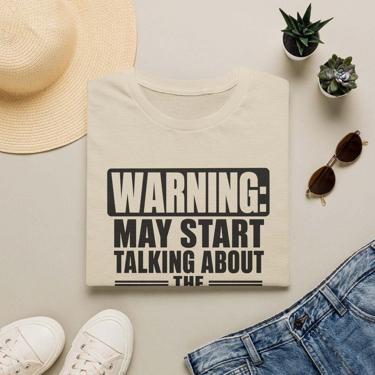 Warning May Start Talking About the Lens Cap T-Shirt