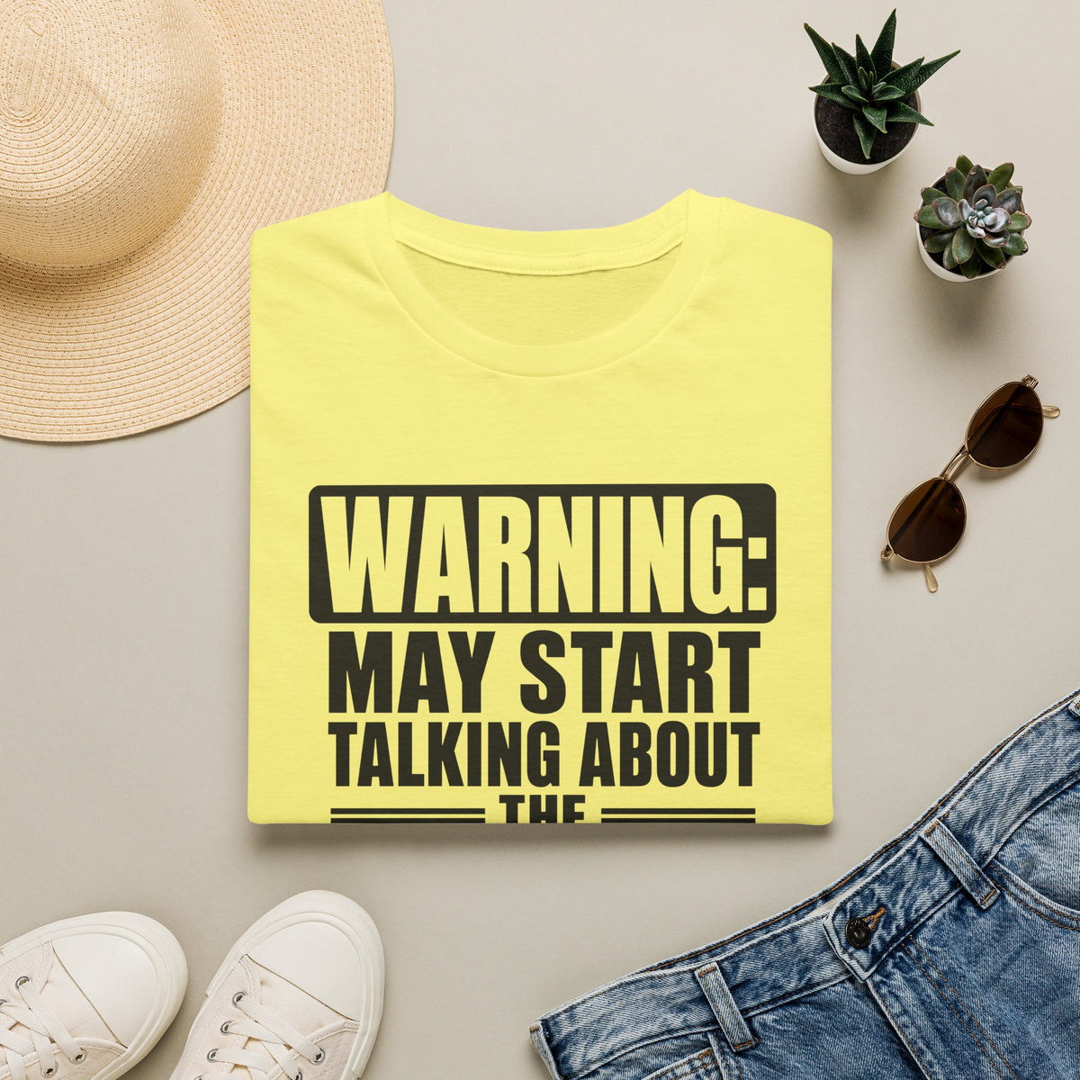 Warning May Start Talking About the Lens Cap T-Shirt