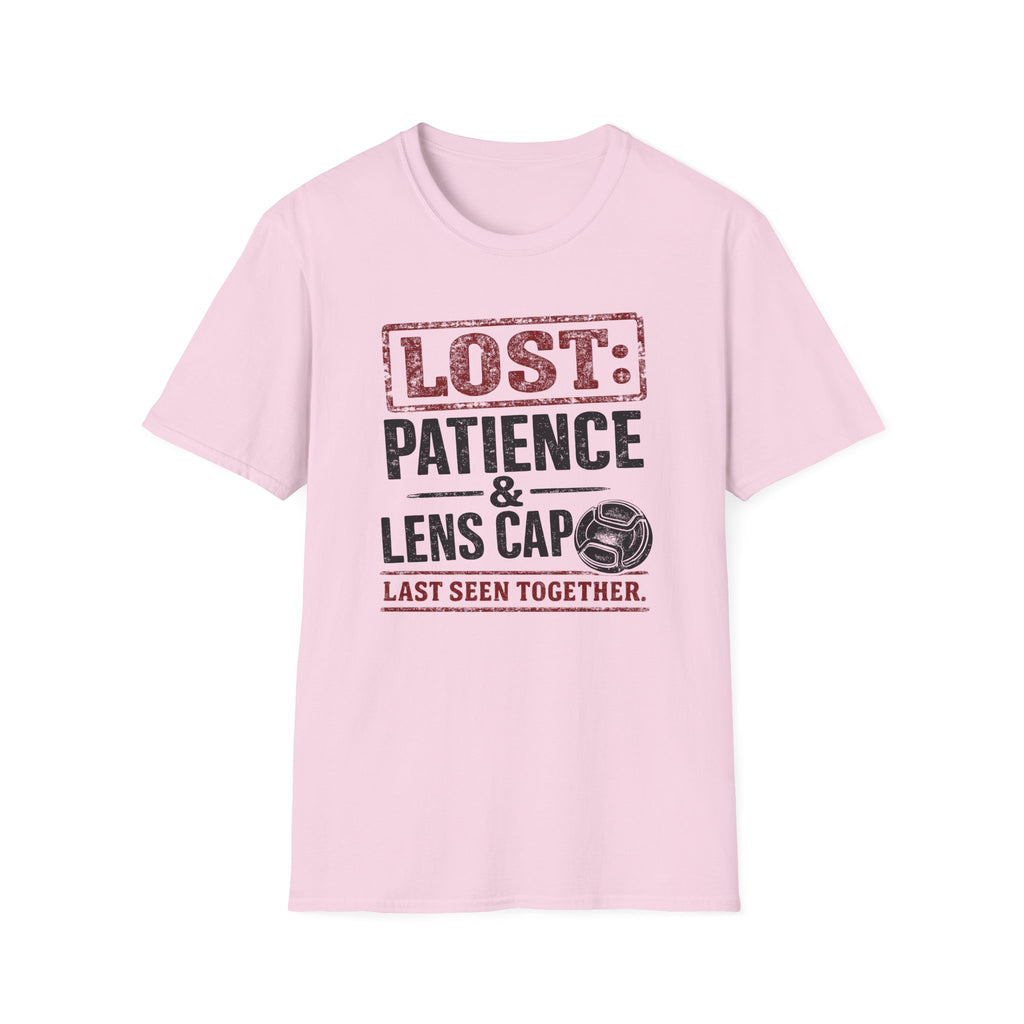 LOST: Patience and Lens Cap Last Seen Together T-Shirt