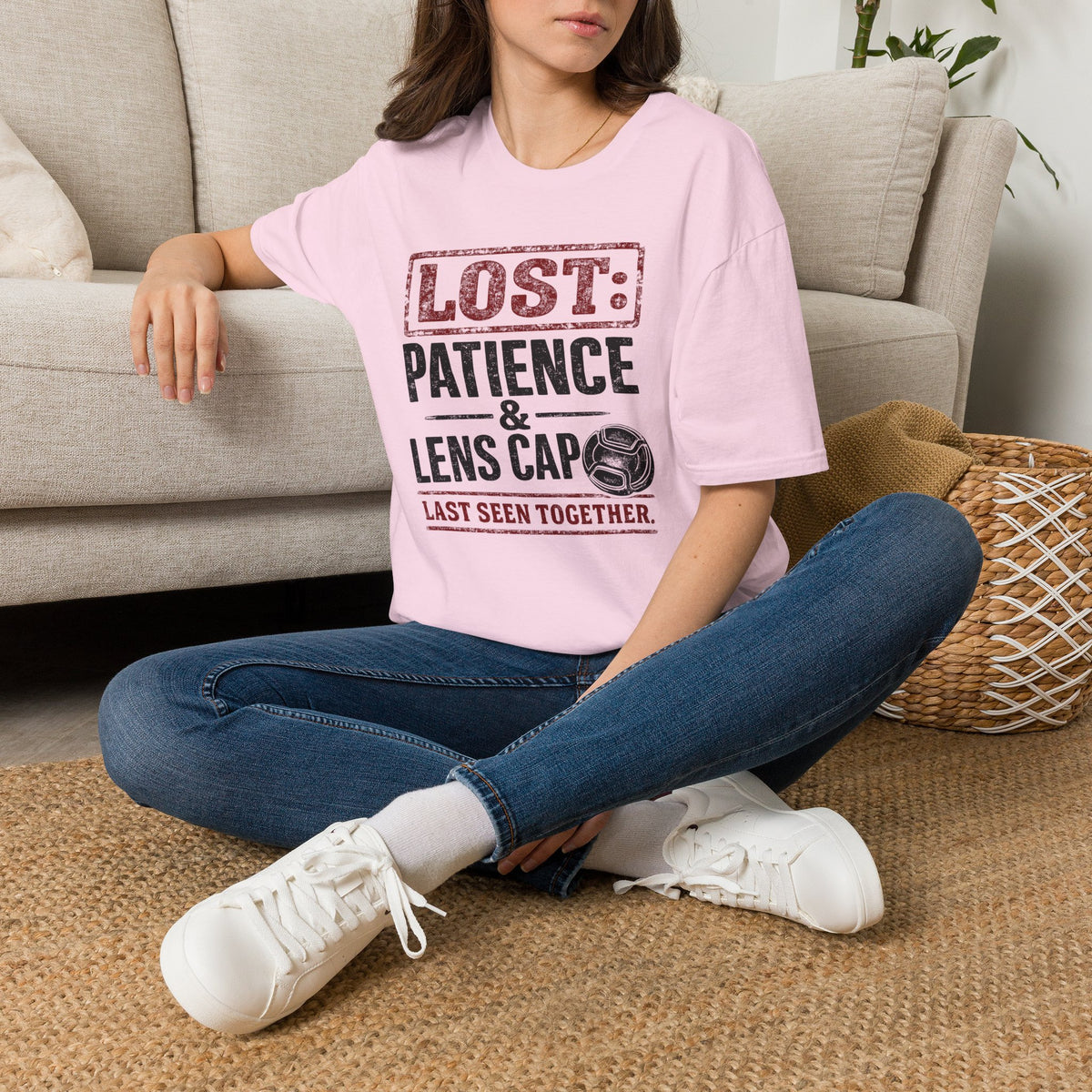 LOST: Patience and Lens Cap Last Seen Together T-Shirt