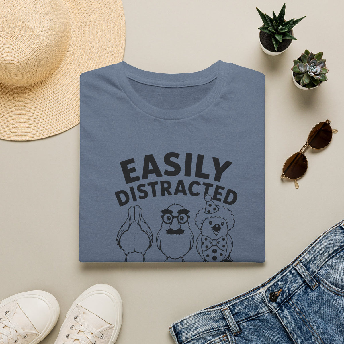 Easily Distracted By Birds T-Shirt