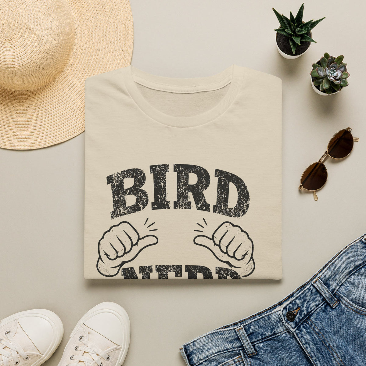 Bird Nerd Thumbs T-Shirt
