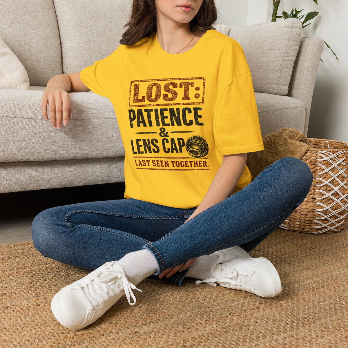 LOST: Patience and Lens Cap Last Seen Together T-Shirt