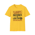LOST: Patience and Lens Cap Last Seen Together T-Shirt