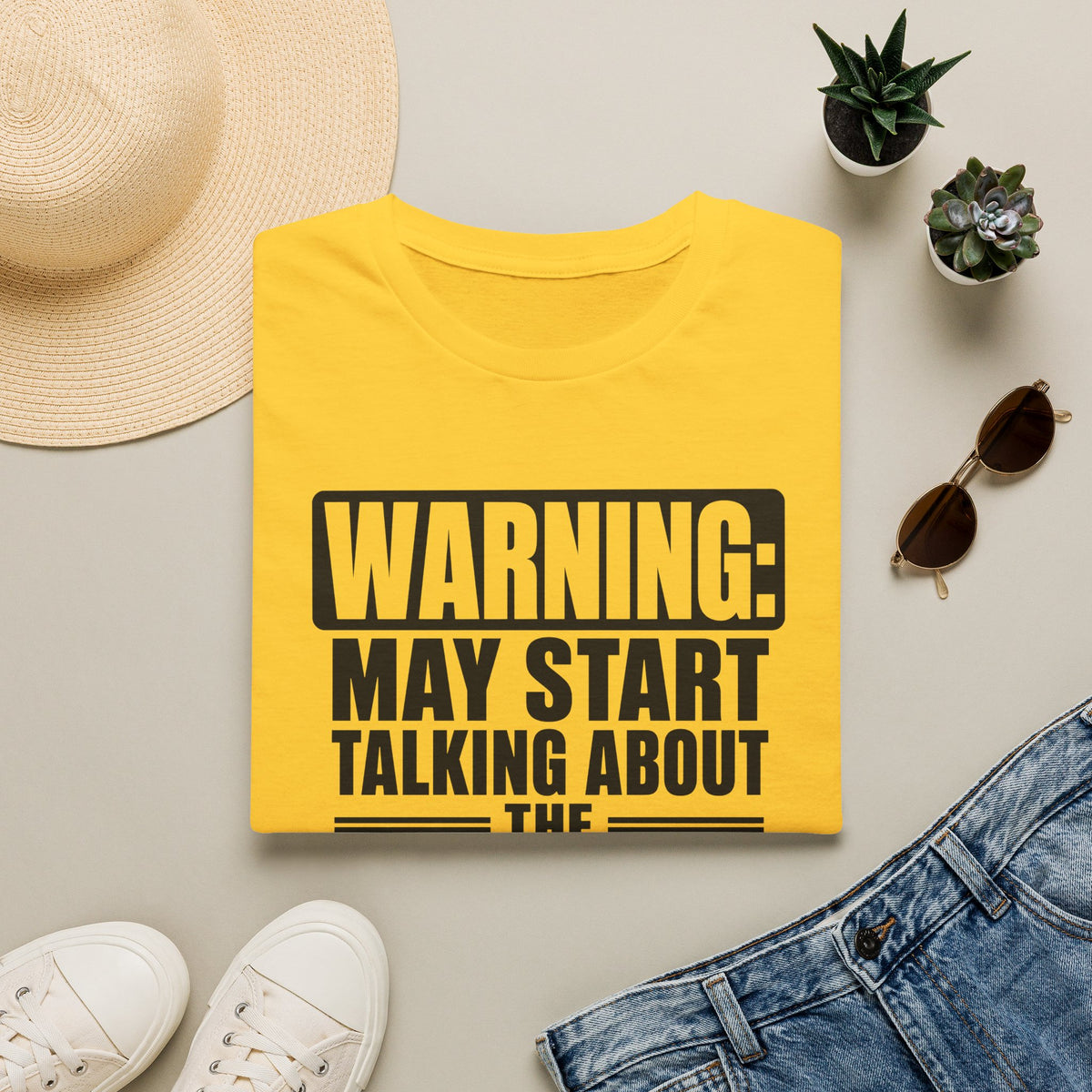 Warning May Start Talking About the Lens Cap T-Shirt