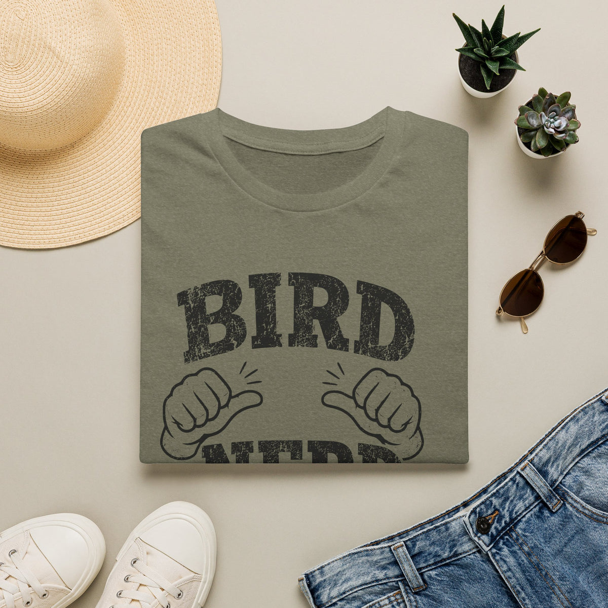 Bird Nerd Thumbs T-Shirt