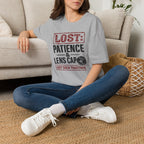 LOST: Patience and Lens Cap Last Seen Together T-Shirt