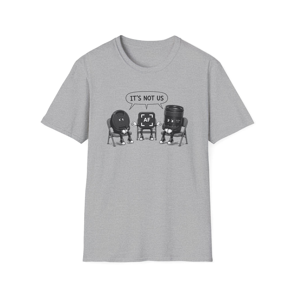 IT'S NOT US - Lens, Lens Cap, Auto Focus T-Shirt