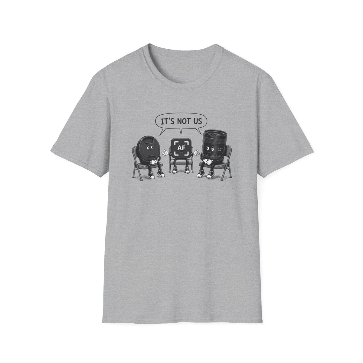 IT'S NOT US - Lens, Lens Cap, Auto Focus T-Shirt