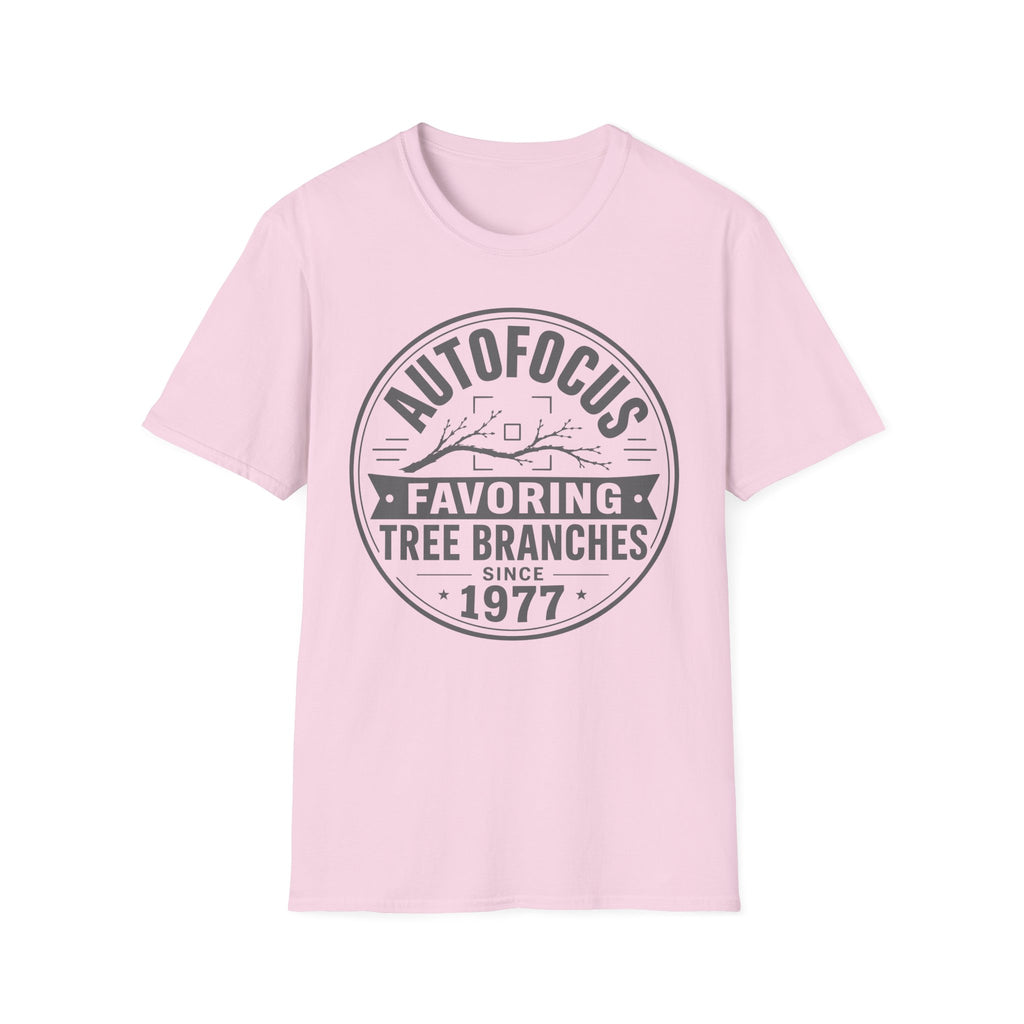 Autofocus:T-Shirt Favoring Tree Branches Since 1977