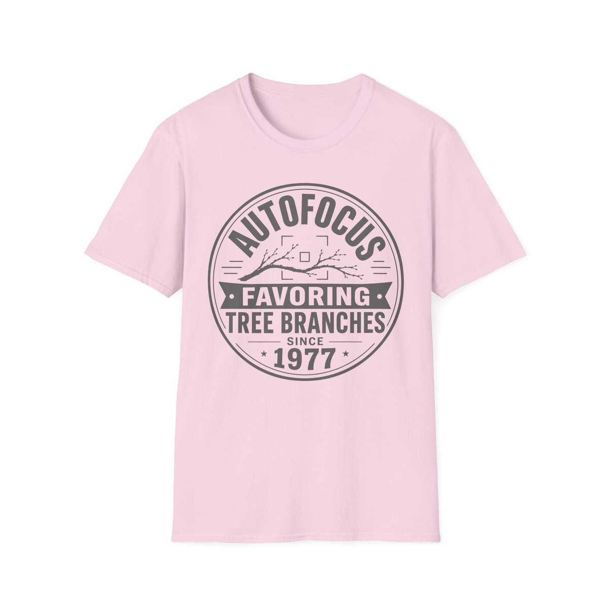 Autofocus:T-Shirt Favoring Tree Branches Since 1977