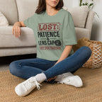 LOST: Patience and Lens Cap Last Seen Together T-Shirt